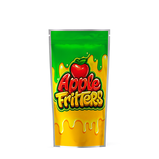 Apple Fritterz Mylar Vape Bag 46mm (W) x 128mm (H)