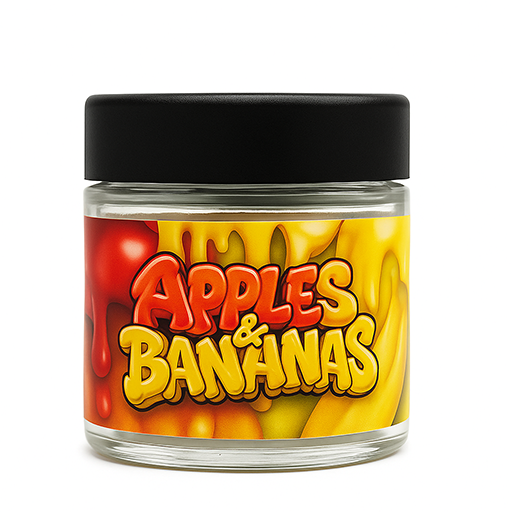 Apples and Bananas 60ML Glass jar