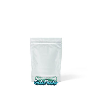 3.5g Mylar Bag 85x127mm Blank Mylar Bags White with Clear Front – Pack of 50