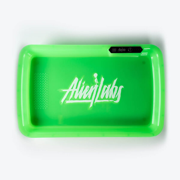 Alien Labs Green LED Glow Tray with Grinder - High Quality Mylar Bag - Image 2