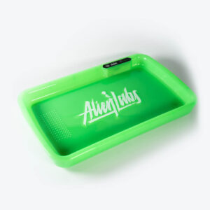 Alien Labs Green LED Glow Tray with Grinder - High Quality Mylar Bag