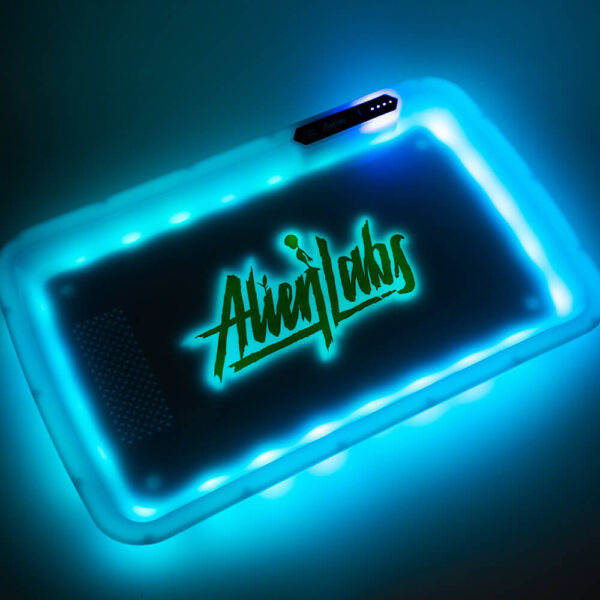 Alien Labs White LED Glow Tray with Grinder - High Quality Mylar Bag - Image 10