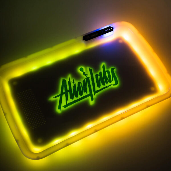 Alien Labs White LED Glow Tray with Grinder - High Quality Mylar Bag - Image 11