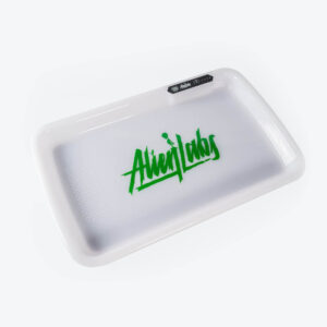 Alien Labs White LED Glow Tray with Grinder - High Quality Mylar Bag