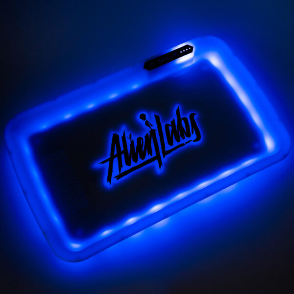 Alien Labs White LED Glow Tray with Grinder - High Quality Mylar Bag - Image 7