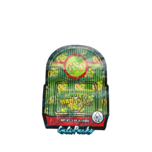 Backpack Boyz Apples & Bananas Die-cut 3.5g Mylar Bag Mylar Bag