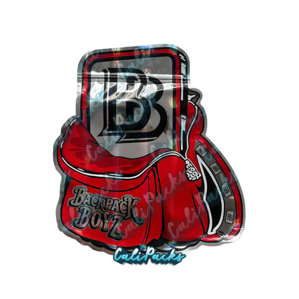 Backpack Boys – Red Half Pound Mylar Bag - Image 2