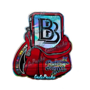 Backpack Boyz Holographic Backpack Die-cut 3.5g Mylar Bag Mylar Bag