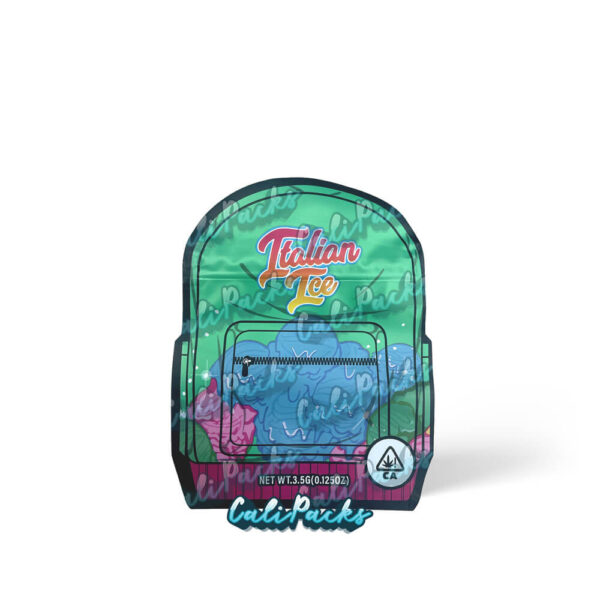 Backpack Boyz Italian Ice Die-cut 3.5g Mylar Bag Mylar Bag