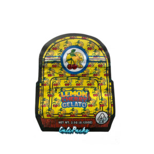 Backpack Boyz Lemon Cherry Gelato Yellow Style Die-cut 3.5g Mylar Bag Mylar Bag