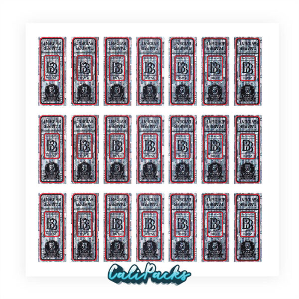 Official Tamper Evident Backpack Boyz Hologram Sticker (Sheet of 21) - High Quality Mylar Bag - Image 2