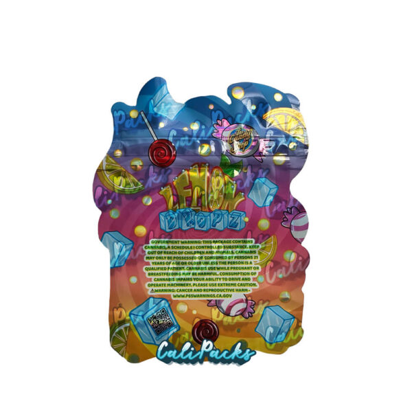 The Candy Shop – Lemon Dropz Die-cut 3.5g Mylar Bag Mylar Bag - Image 2