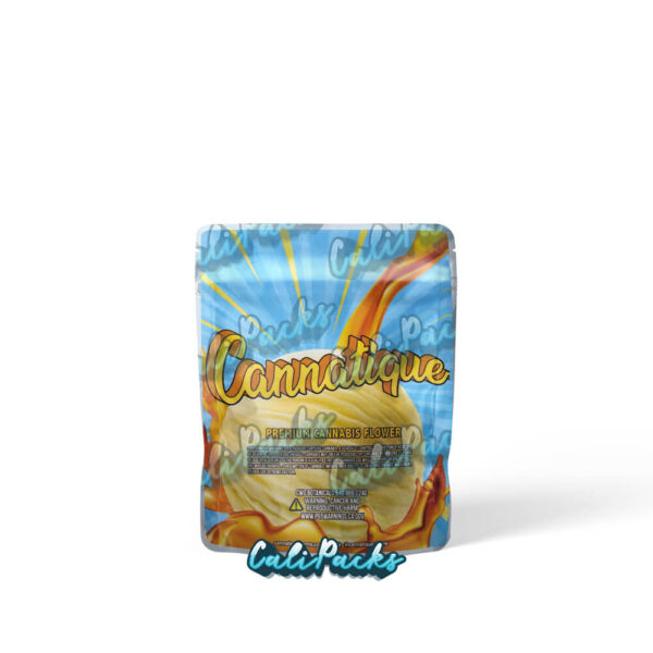 Cannatique Butterscotch Gelato 3.5g Mylar Bag Mylar Sticker Bag - Image 2