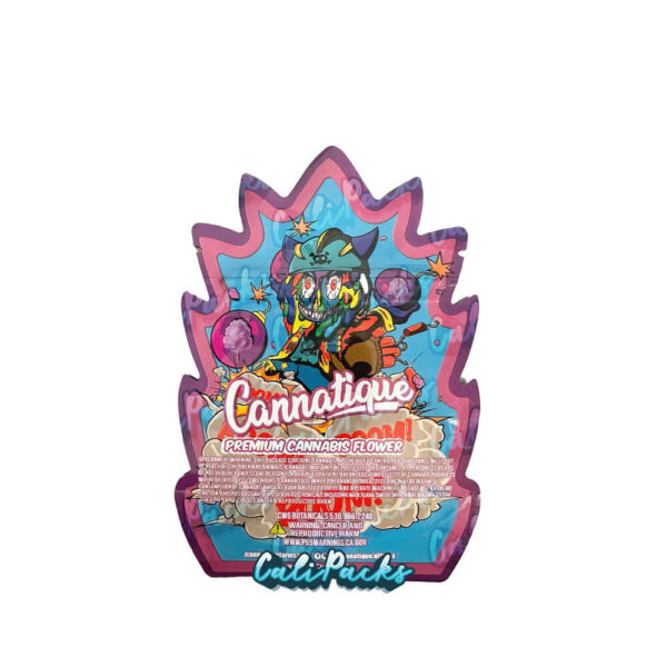 Cannatique Popping Candy Cotton Candy 3.5g Mylar Bag Die-Cut Mylar Bag - Image 2