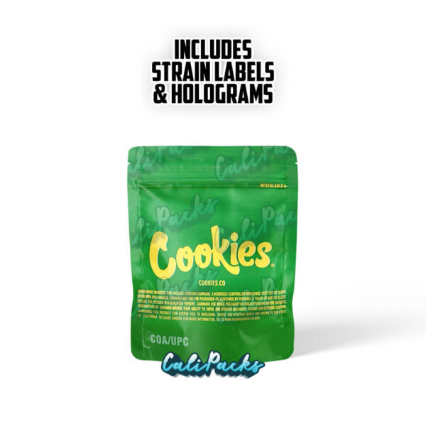 Cookies Crybaby 3.5g Mylar Bag bag with Hologram and Strain Labels - Image 2