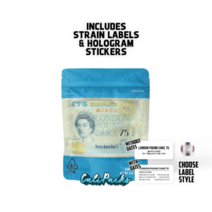 Cookies London Pound Cake 75 3.5g Mylar Bag bag with Hologram and Strain Labels