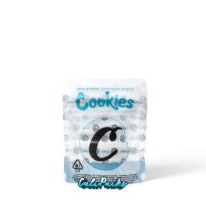 Cookies White & Blue 3.5g Mylar Bag Child-Resistant Mylar Bags (2020)