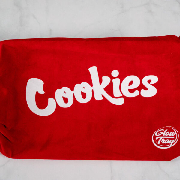 Cookies Red LED Glow Tray with Grinder - High Quality Mylar Bag - Image 6