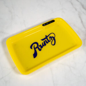 Runtz Yellow LED Glow Tray with Grinder - High Quality Mylar Bag