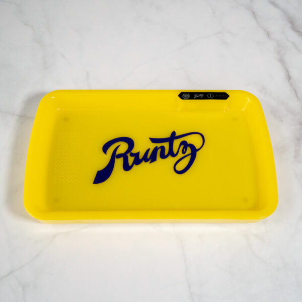 Runtz Yellow LED Glow Tray with Grinder - High Quality Mylar Bag - Image 2