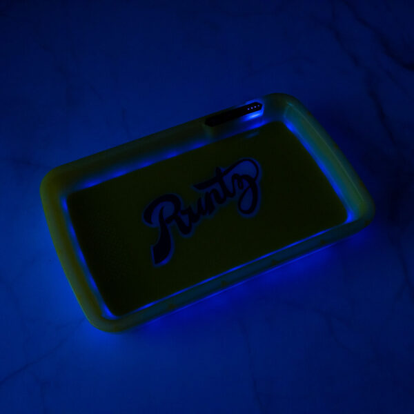 Runtz Yellow LED Glow Tray with Grinder - High Quality Mylar Bag - Image 11