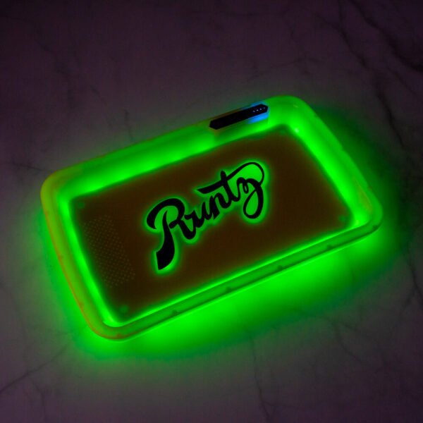 Runtz Yellow LED Glow Tray with Grinder - High Quality Mylar Bag - Image 12