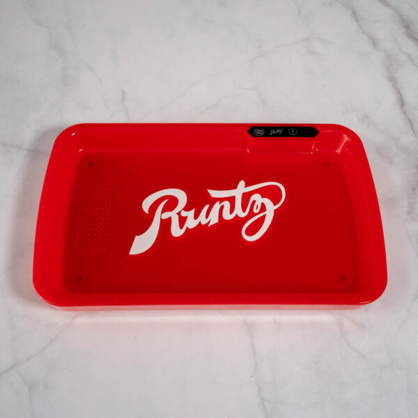 Runtz Red LED Glow Tray with Grinder - High Quality Mylar Bag - Image 2