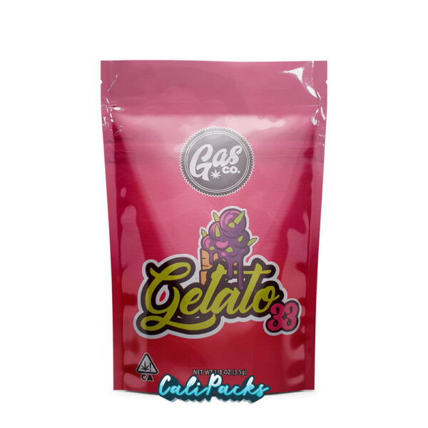 Gas Co Gelato 33 3.5g Mylar Bag Mylar Bag