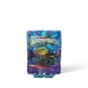 Jelly Co x Gooniez – Dino Duck 3.5g Mylar Bag Reflective Mylar Sticker Bag