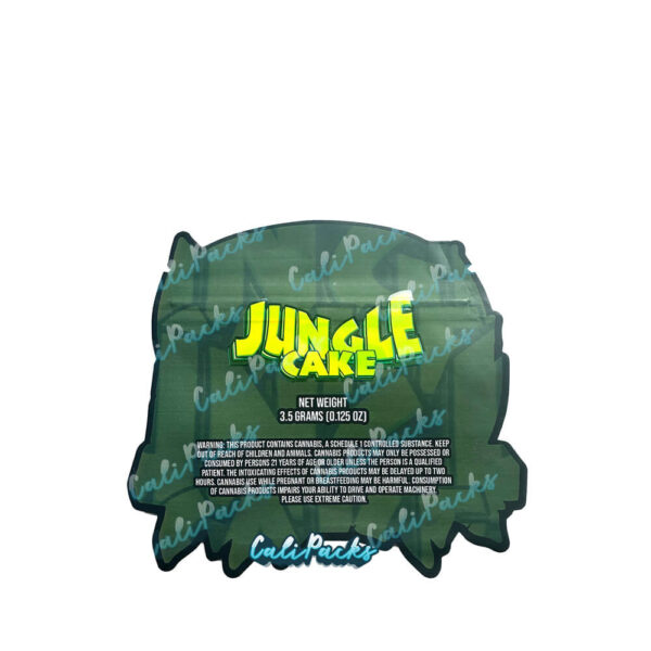 Jungle Cake Reflective 3.5g Mylar Bag Die-Cut Mylar Bags - Image 2