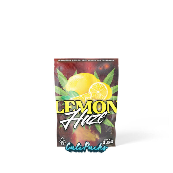 Lemon Haze 3.5g Mylar Bag Child-Resistant Mylar Bag - Image 2