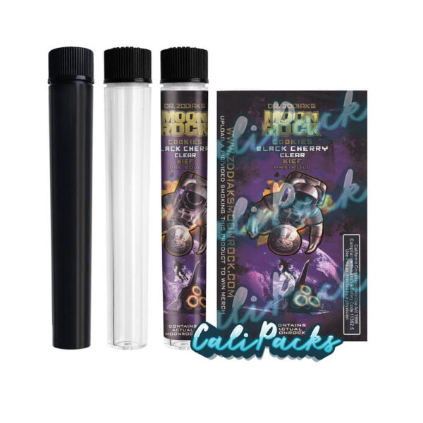 Moon Rock Kief Holographic Child-Resistant Pre Roll Tubes - High Quality Mylar Bag - Image 3