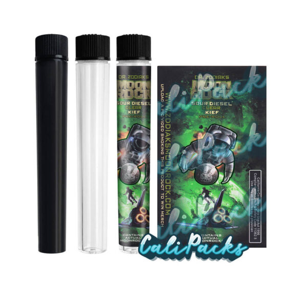 Moon Rock Kief Holographic Child-Resistant Pre Roll Tubes - High Quality Mylar Bag - Image 4