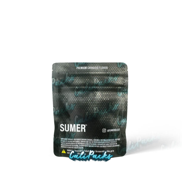 Sumer Pattern – 3.5g Mylar Bag Mylar Bag – Add Strain Labels - Image 2