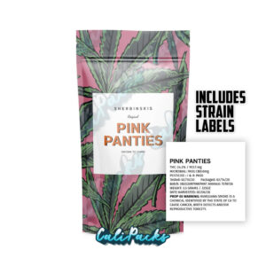 Sherbinskis Pink Panties 3.5g Mylar Bag/7g Mylar Bags (with Strain Labels)