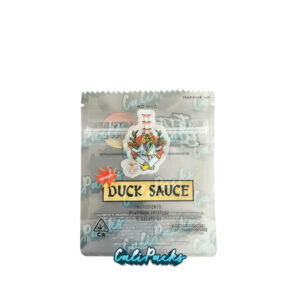 Teds Budz Heavy Duck Sauce Clear Die-cut 3.5g Mylar Bag Mylar Bag