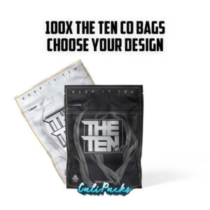 100x The Ten Co 3.5g Mylar Bag Mylar Bags Bags – Choose Design