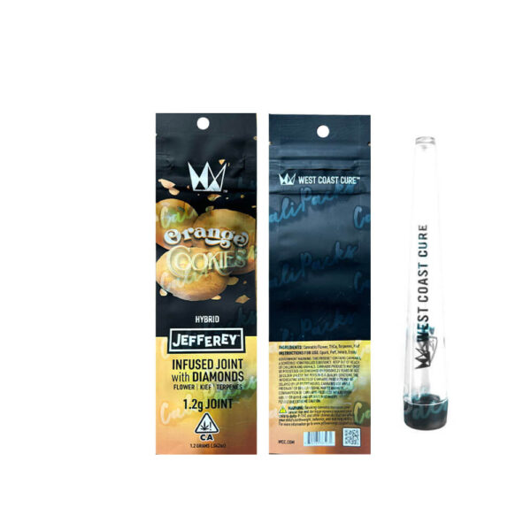 50x West Coast Cure 2024 Pre Roll Bags with Joint Holders (Choose 5x Strains) - High Quality Mylar Bag - Image 11