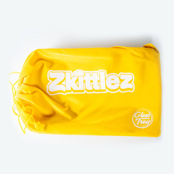 Zkittlez Yellow LED Glow Tray with Grinder - High Quality Mylar Bag - Image 5