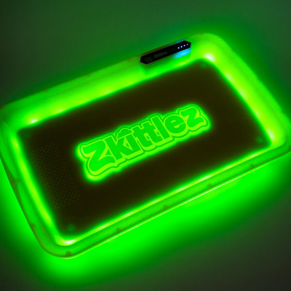 Zkittlez Yellow LED Glow Tray with Grinder - High Quality Mylar Bag - Image 6