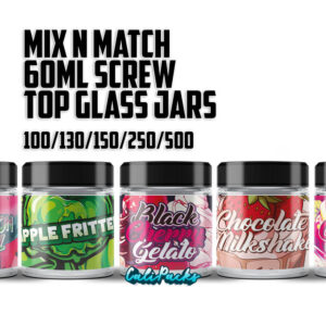 Mix n Match 3.5g Mylar Bag 60ml Glass Screw Top Jars